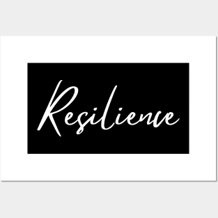 Resilience. Beautiful Typography Self Empowerment Quote. Posters and Art